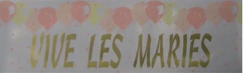 Achat Immédiat Bannière Vive les mariés