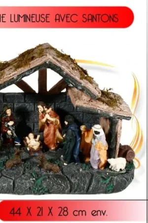 Meilleure Vente Crèche lumineuse avec santons