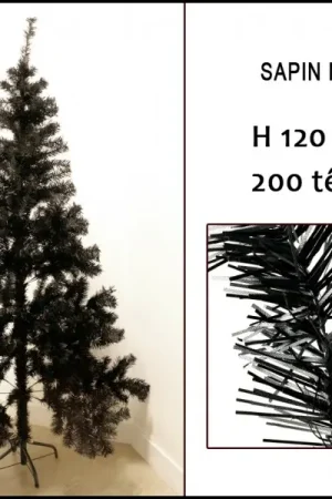 Remise Sapin Noir 120cm 200 branches