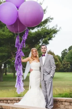 Ballon Mariage Géant Violet 90 cm Acheter En Ligne