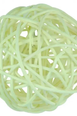 3 boules déco osier naturel 8cm Meilleur Choix