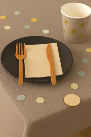Nappe papier gaufré Taupe en rouleau 20 mètres x 1.18 m Réduction