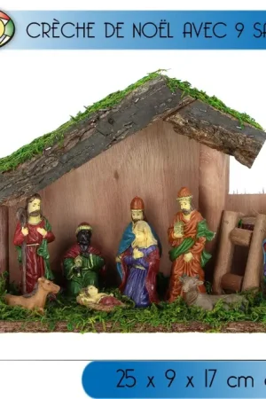 Nouveauté Petite creche de noel + 9 santons