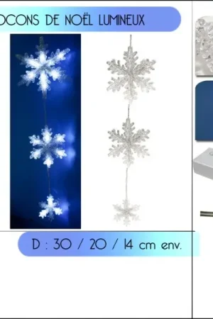 Suspension de noel Flocon de Neige Lumineux Bon Plan