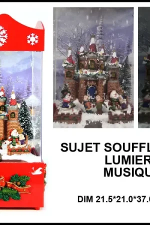 Chateau souffle neige de Noel Expédition Rapide