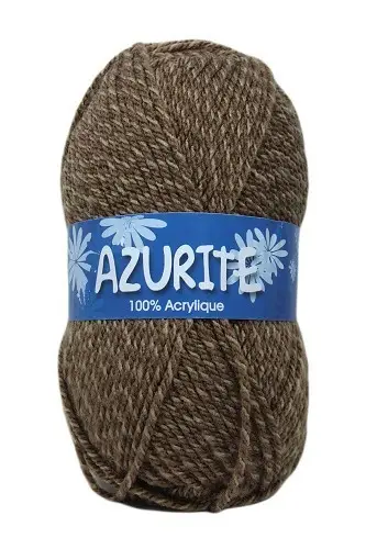 Pelote pas cher Azurite Acrylique Marron Chiné Acheter En Ligne