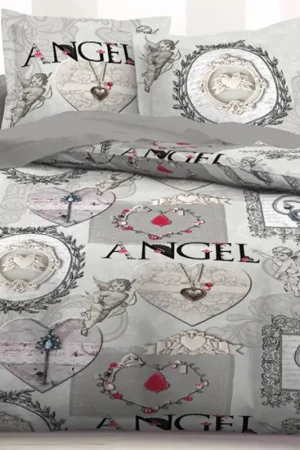 Livraison Express Parure Housse de couette 220 x 240 cm avec Anges