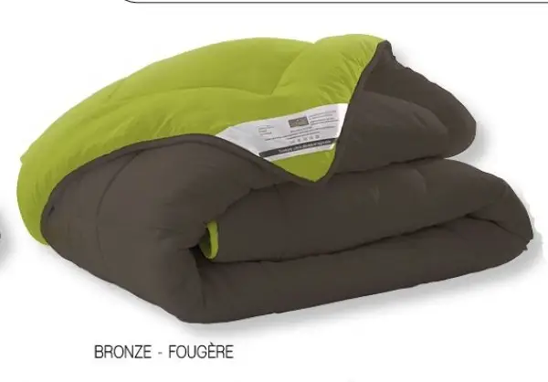 Expédié Aujourd'hui Couette de lit 140x200 cm Bronze Vert anis