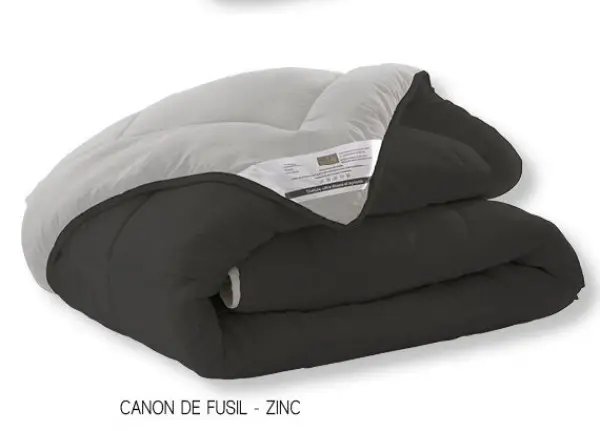 Couette de lit 140x200 cm Canon de fusil Zinc Vente Flash