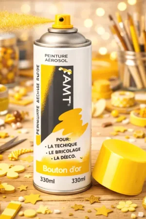 Meilleure Vente Peinture Aérosol Bouton d'or 330ml