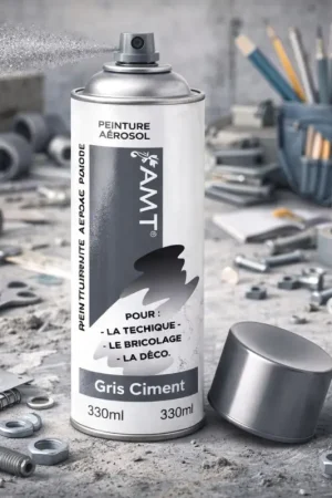 Dernier Modèle Peinture Aérosol gris ciment 330ml