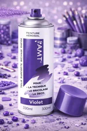Peinture Aérosol Violet 330ml Bon Marché