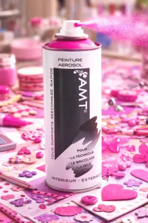 Peinture aérosol Fuchsia 330ml Usine Directe