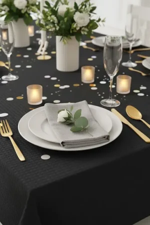 Nappe papier gaufré Noir en rouleau 20 mètres Offre Exclusive