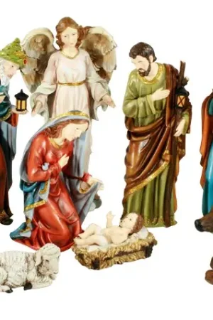 Santon de crèche Noel Géant 40cm x 11 pièces Haute Qualité
