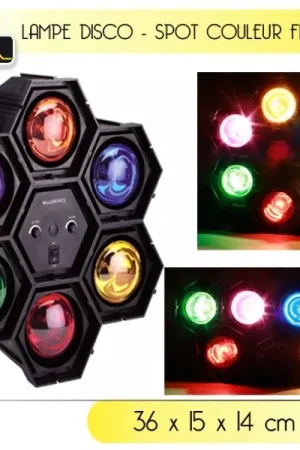 Produit De Marque Lampe disco 6 spots flash
