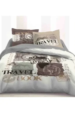 Parure de couette Travel Book Retour Gratuit