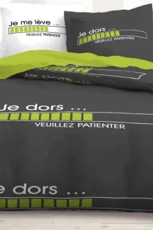 Prix Cassé Parure de couette Je Dors 220x240cm