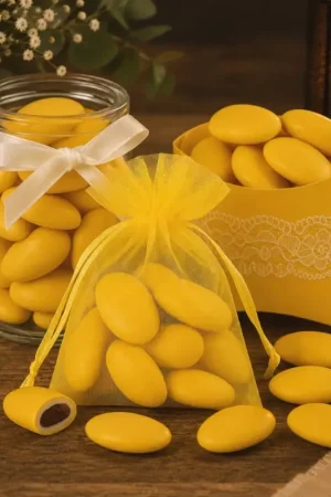 Dragées Jaune Soleil au Chocolat 500 gr Réduction