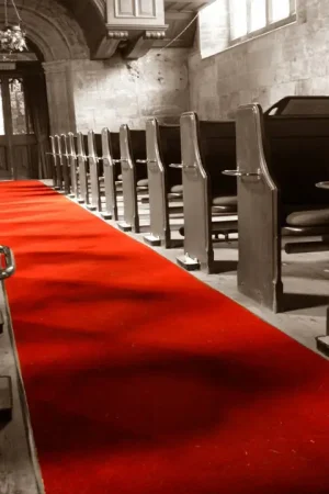 Dernier Modèle Tapis d'Eglise Rouge 5 m pour Mariage