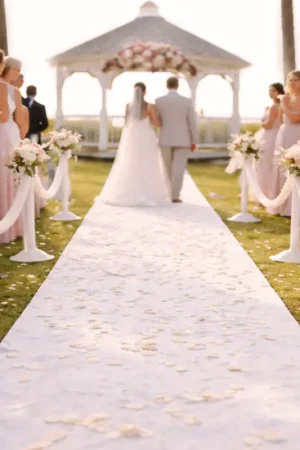Tapis d'Eglise Blanc 5 m pour Mariage Nouvelle Collection