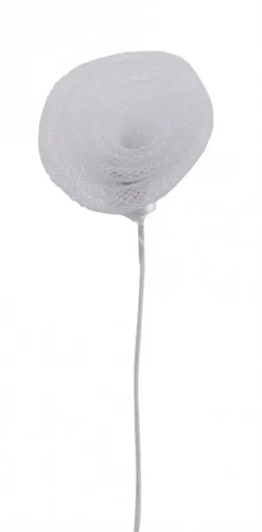 Paiement Sécurisé 6 roses torsadées Blanc