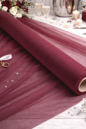 Rouleau de tulle souple 150cm x 25m Bordeaux Petit Prix