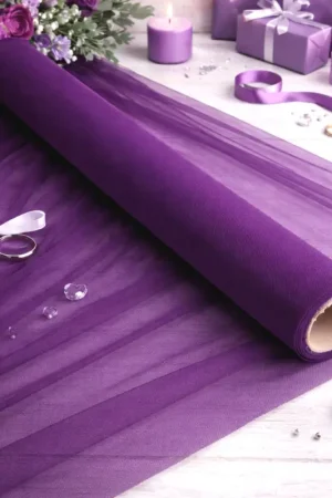Rouleau de tulle souple 150cm x 25m Violet Meilleure Vente