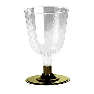 Bon Plan Verre à vin socle doré x 12 pièces