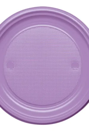 Assiette plastique ronde 24 cm Parme x 12 pièces Dernière Chance