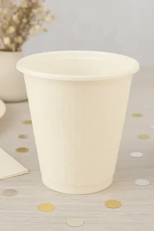 Commande En Gros Gobelet plastique réutilisable Ecru X 30