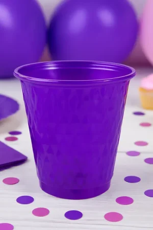 Gobelet plastique réutilisable Pourpre x 30 pièces Commande En Gros