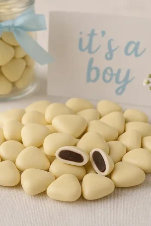 Dragées Coeur Chocolat Ivoire 500 gr Promotion Saisonnière