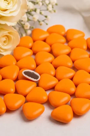 Dragées Coeur Chocolat Orange 500 gr Dernier Modèle