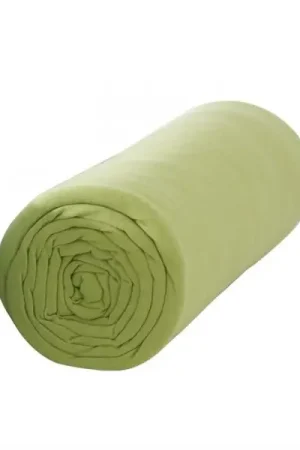 Drap housse 140x190 cm Vert Anis 100% coton Nouvelle Collection