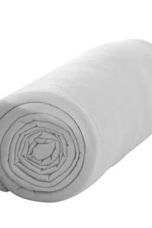 Nouvel Arrivage Drap housse 140x190 cm Gris clair 100% coton