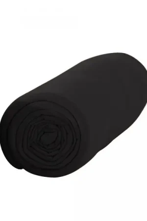Drap housse 160x200 cm Noir 100% coton Remise