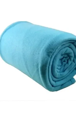Couverture polaire Turquoise 180x220cm Paiement Sécurisé