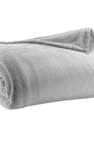 Couverture polaire Gris clair 180x220cm Marque