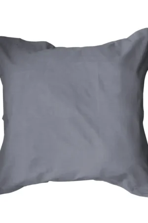 Super Prix Taie d'oreiller Gris foncé volant 75x75cm