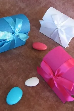 Soldes Malle a Dragées en Carton Damassé x 10 pièces