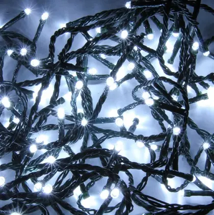 Promotion Saisonnière Guirlande lumineuse avec 80 LED Blanc froid