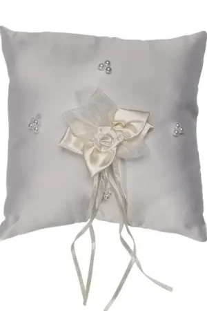 Coussin carré perle ecru Expédié Aujourd'hui