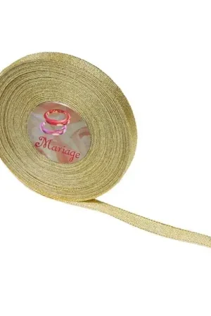 Super Prix Ruban mariage Lame Or 20mx10mm