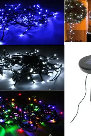Authentique Guirlande solaire 100 LEDS Blanc