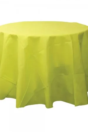 Top Vente Nappe ronde jetable Vert anis 240cm