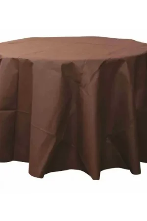 Nappe ronde jetable Chocolat 240cm Prix Cassé