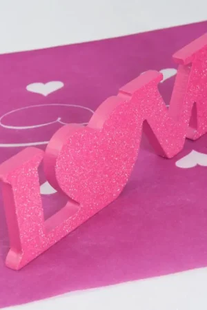 Déco table LOVE Fuchsia Vente Flash