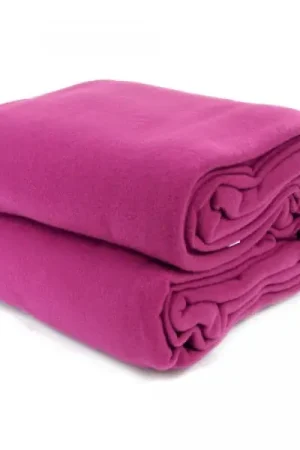 Couverture polaire 180x220cm Fuschia Jusqu'à Épuisement Des Stocks