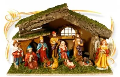Creche de noel avec 10 santons Jusqu'à Épuisement Des Stocks